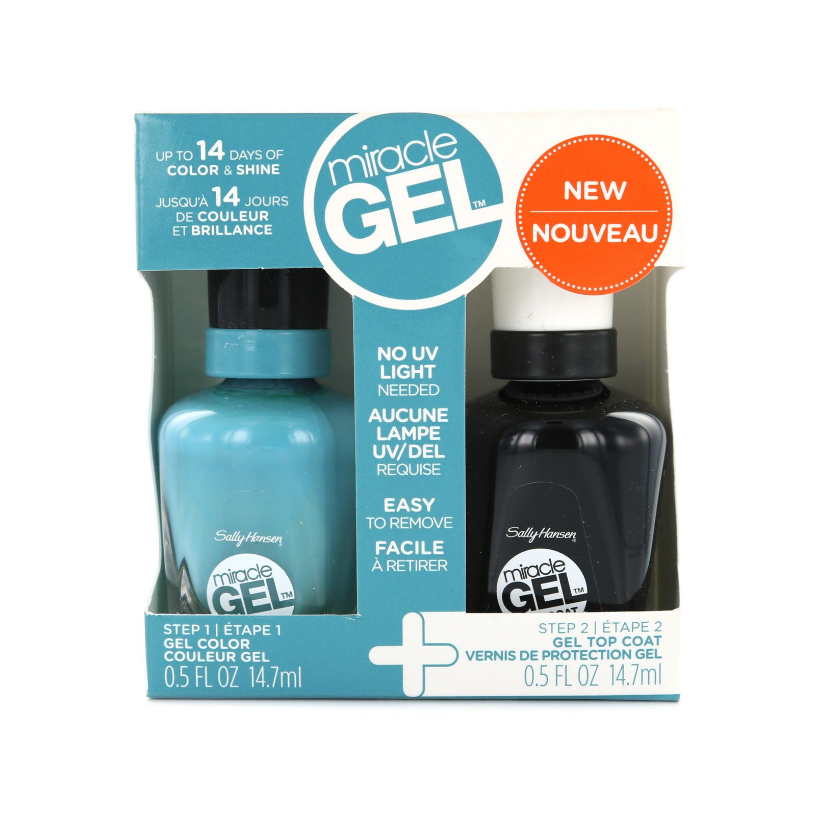 Sally Hansen Miracle Gel Duopack Nagellak - 911 Aqua Chakra