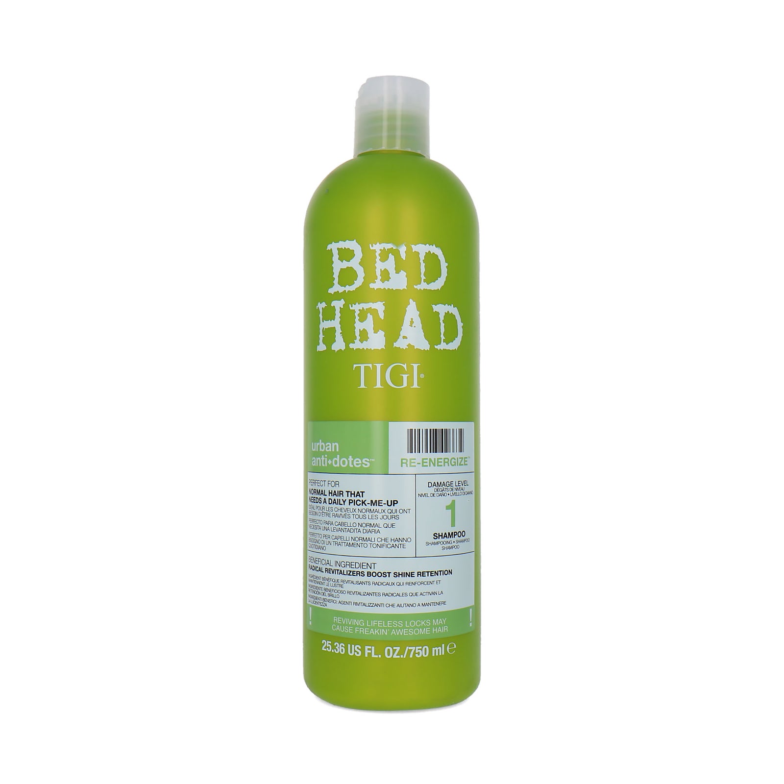 TIGI Bed Head Re-Energize 750 ml Shampoo - Damage Level 1
