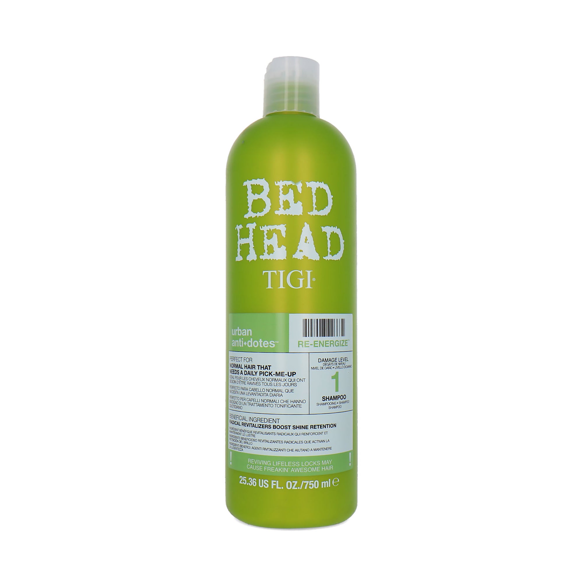 TIGI Bed Head Re-Energize 750 ml Shampoo - Damage Level 1