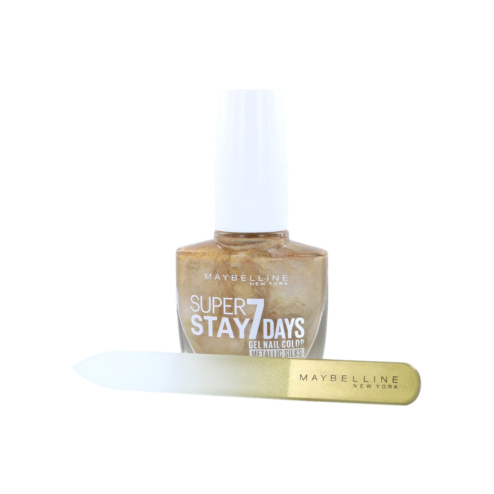 Maybelline SuperStay Gel Metallic Silks Nagellak - 880 Golden Thread (met nagelvijl)