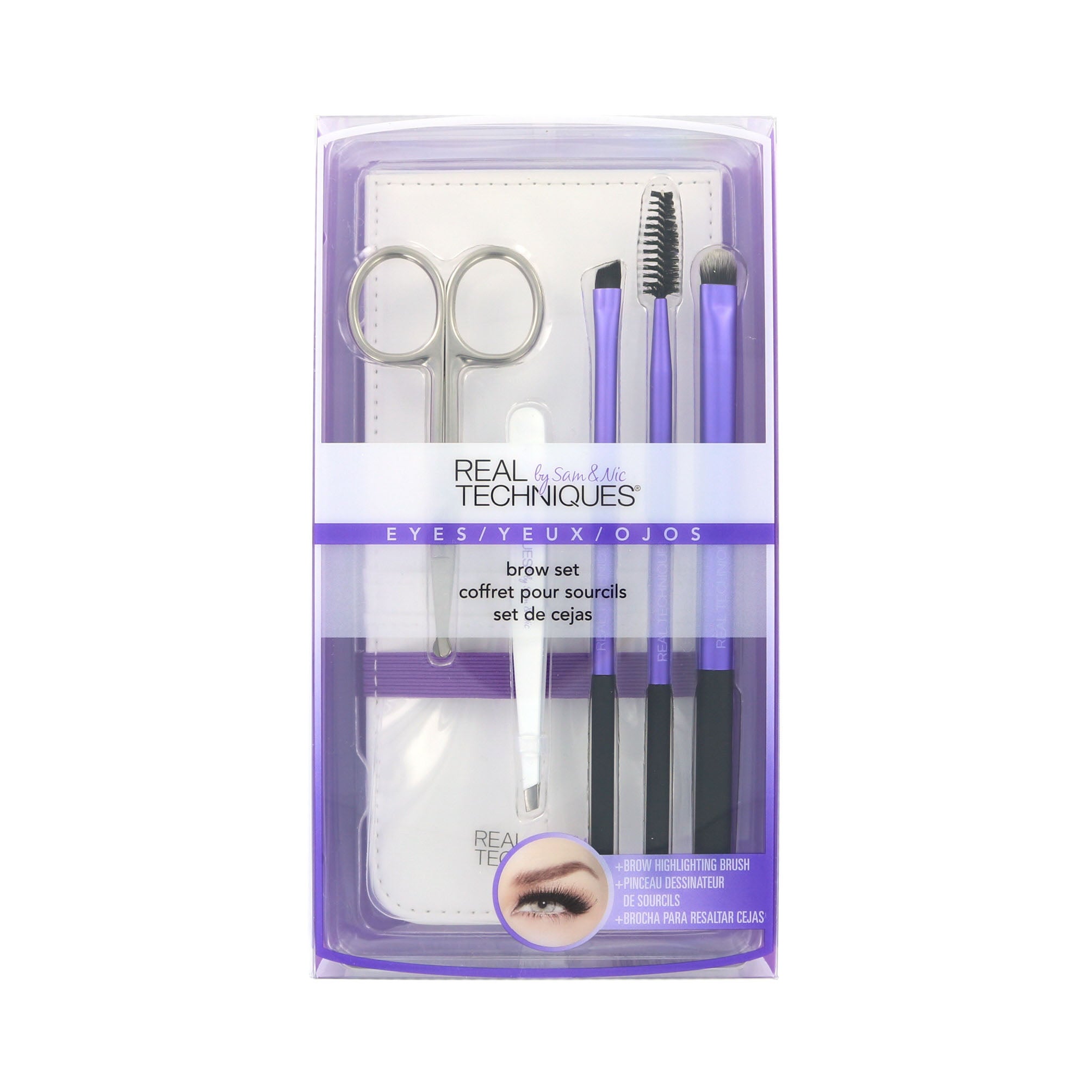 Real Techniques Brow Set + Highlighting Brush