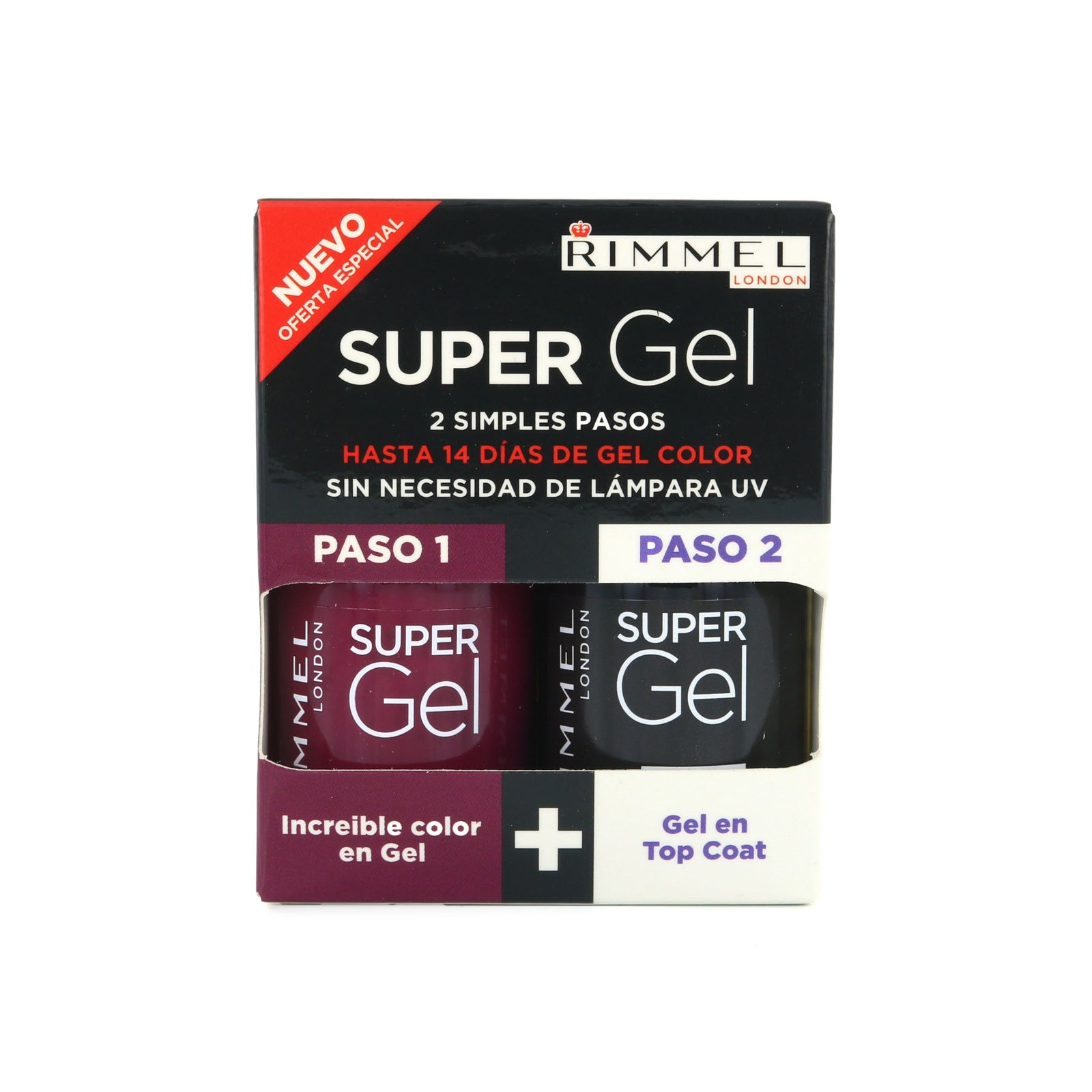 Rimmel Super Gel Duo Nagellak - 025 Urban Purple