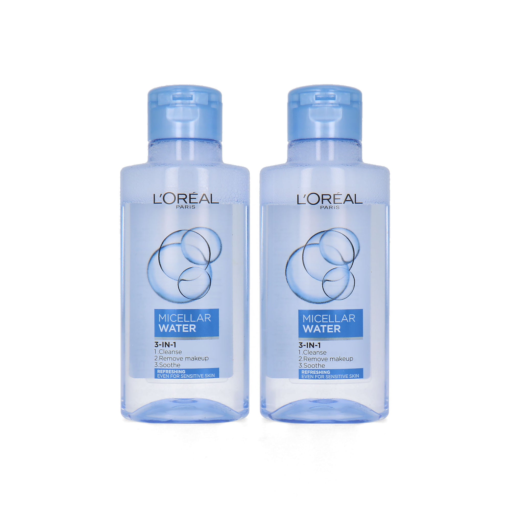 L'Oréal Micellar Water 3-in-1 - 95 ml (2 stuks)