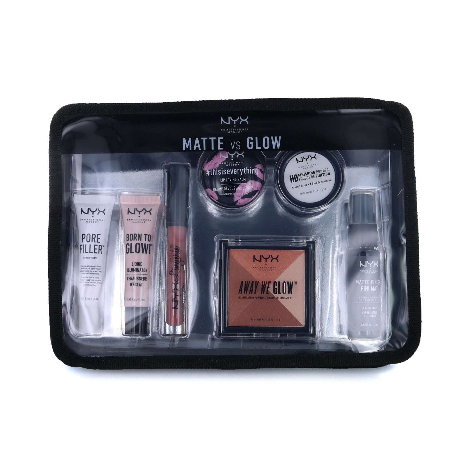 NYX Best of Travel Set Matte VS Glow