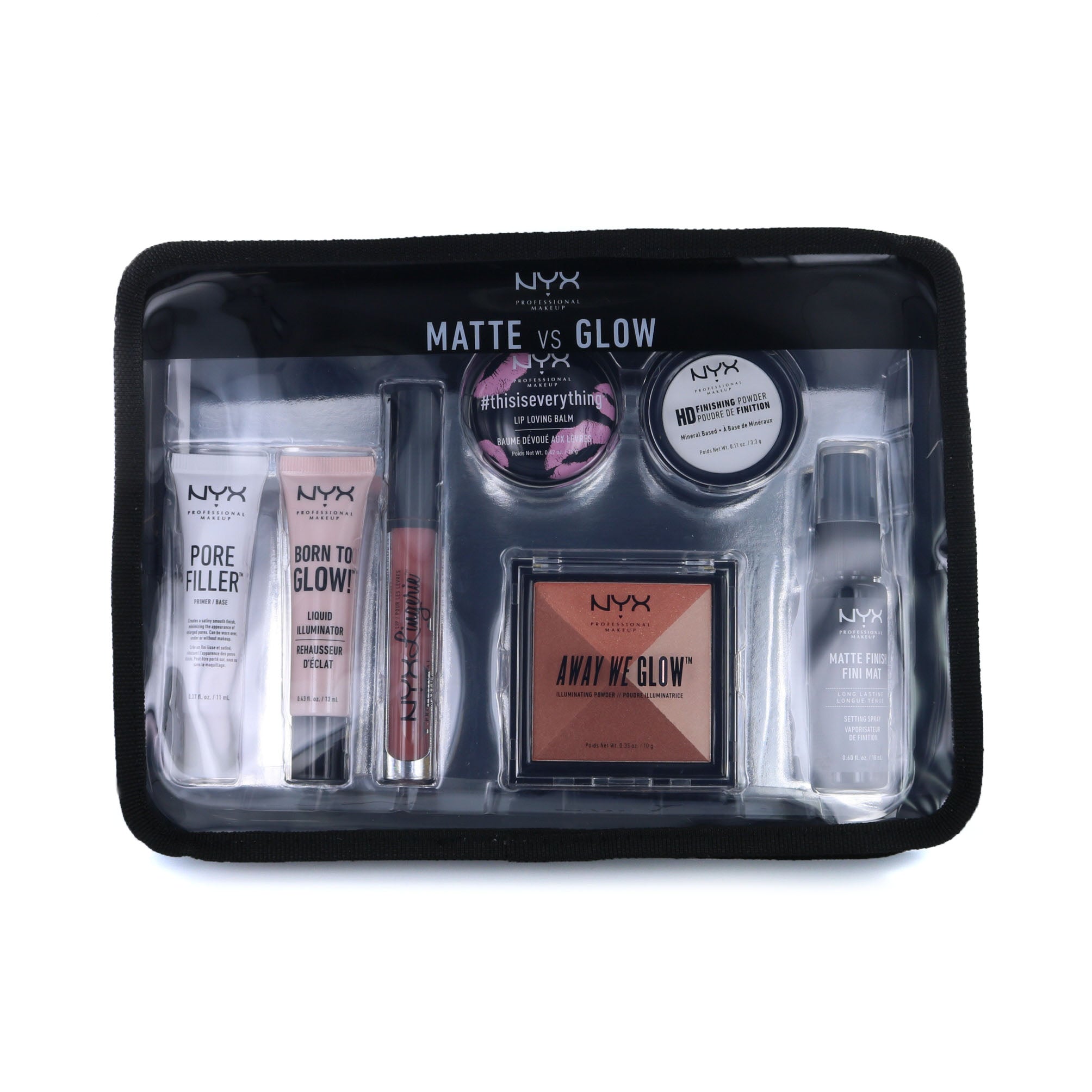 NYX Best of Travel Set Matte VS Glow