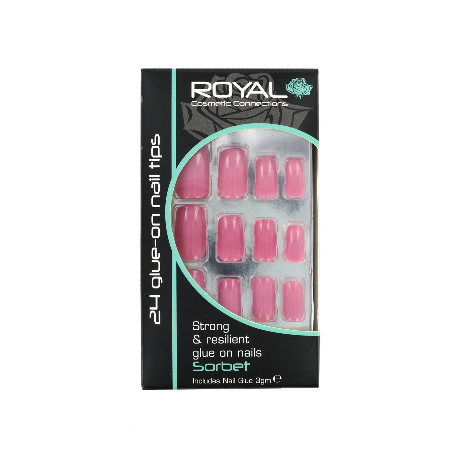Royal 24 Glue-On Nail Tips - Sorbet (met nagellijm)