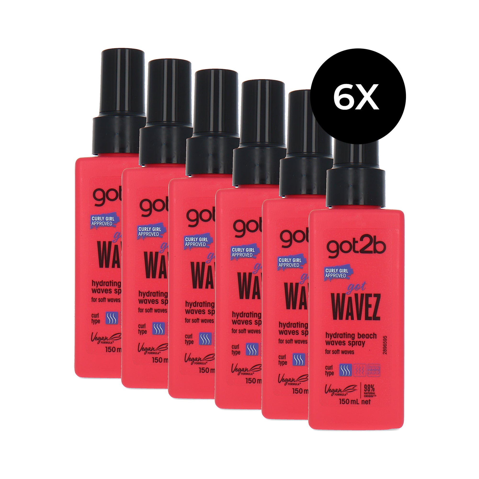 Schwarzkopf Got2B Got Wavez Spray - 6 x 150 ml