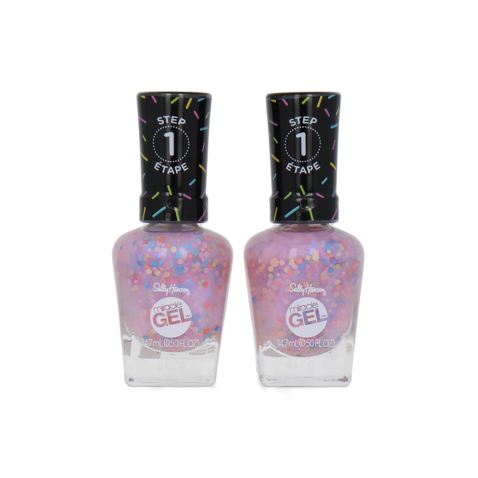 Sally Hansen Miracle Gel Nagellak - 164 Sprinkle & Spice (set van 2)