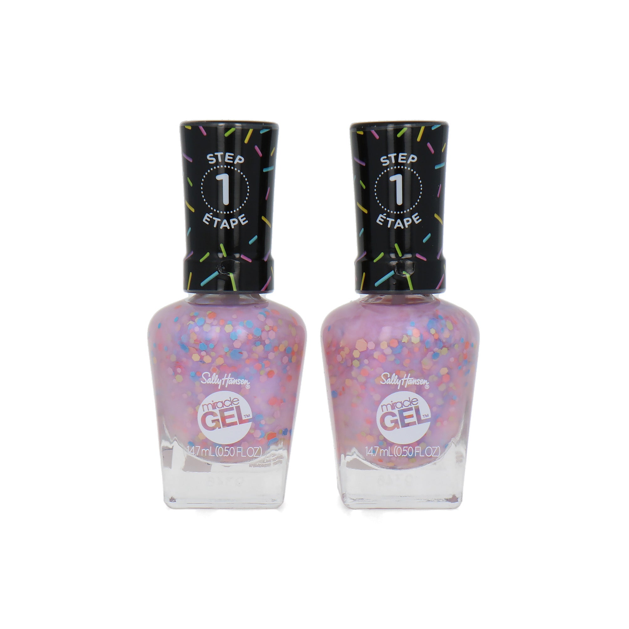 Sally Hansen Miracle Gel Nagellak - 164 Sprinkle & Spice (set van 2)