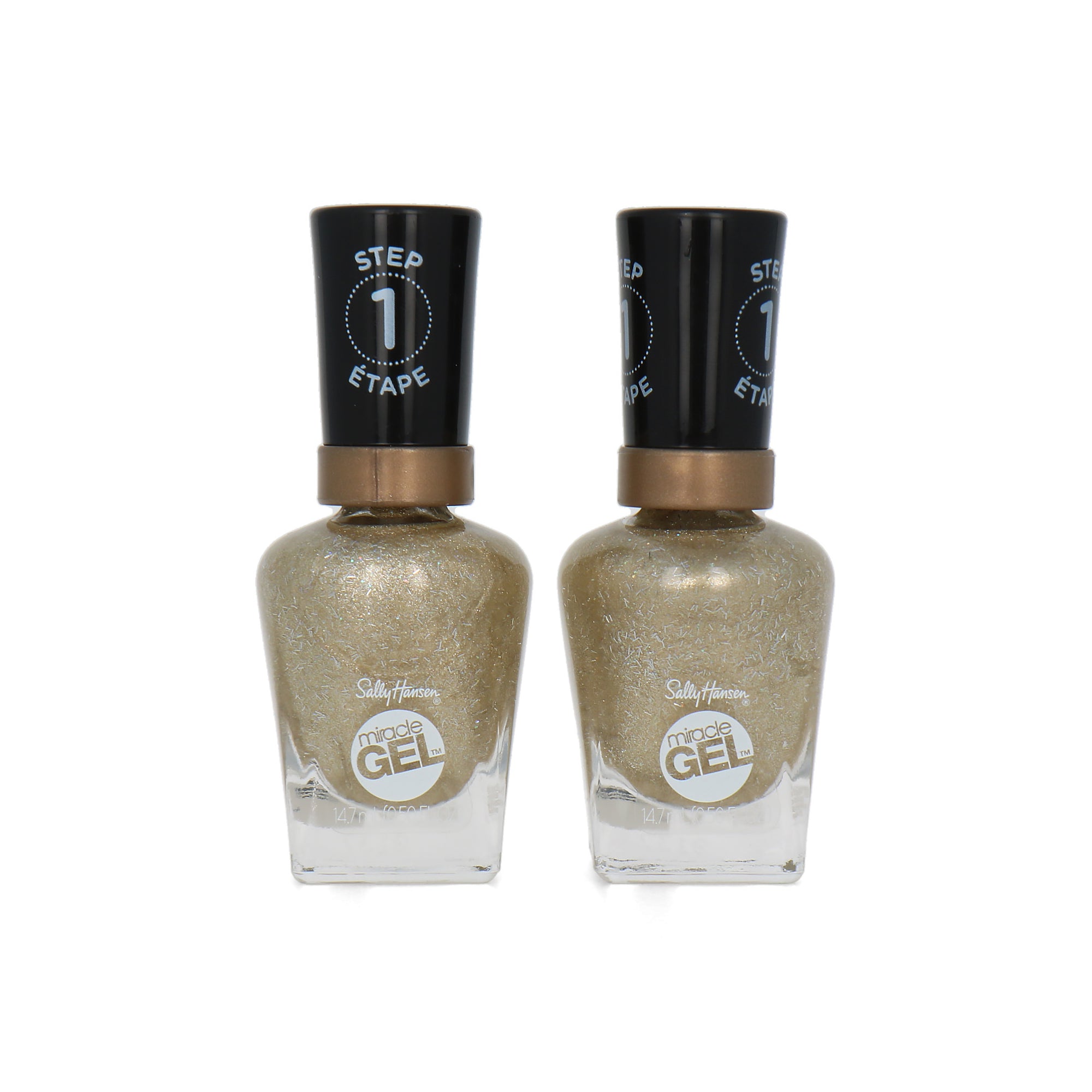 Sally Hansen Miracle Gel Nagellak - 150 Kris Krin-Gold (set van 2)