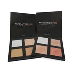 Makeup Revolution 2 x Revolution 4K Highlighter Palette - Gold-Rose Gold (doosje met krasjes)
