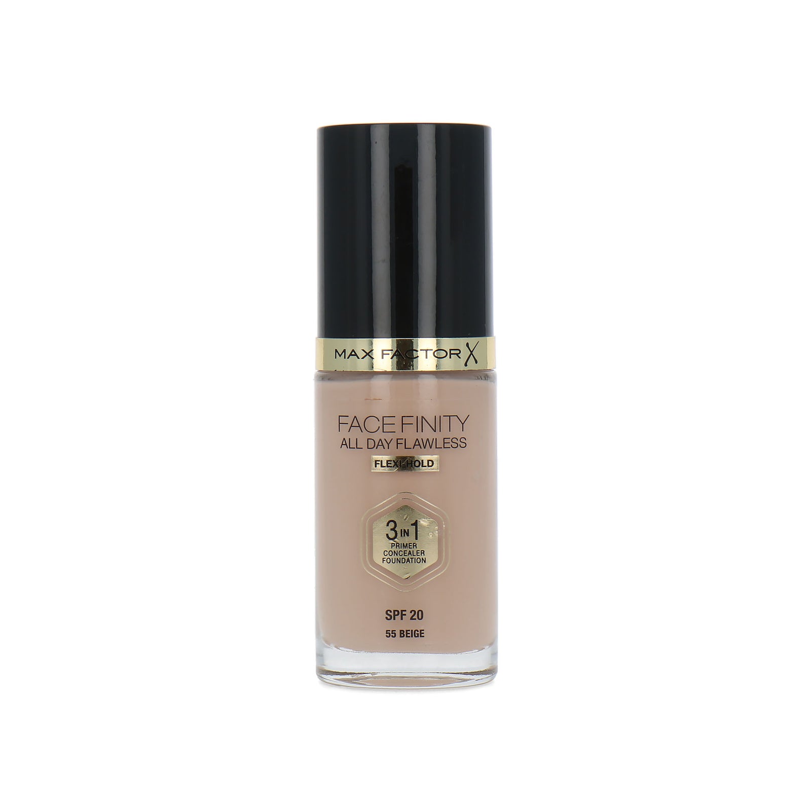 Max Factor Facefinity All Day Flawless 3 in 1 Flexi Hold Foundation - 55 Beige