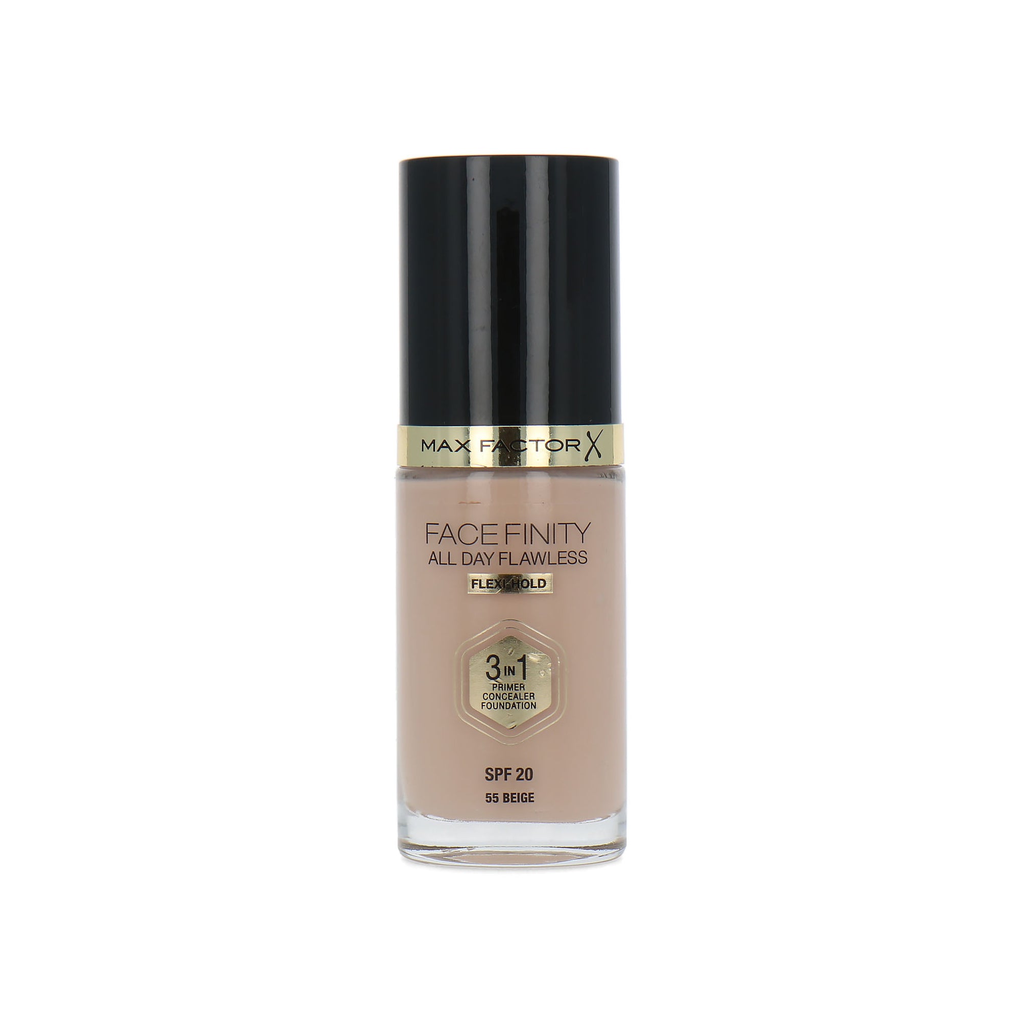 Max Factor Facefinity All Day Flawless 3 in 1 Flexi Hold Foundation - 55 Beige