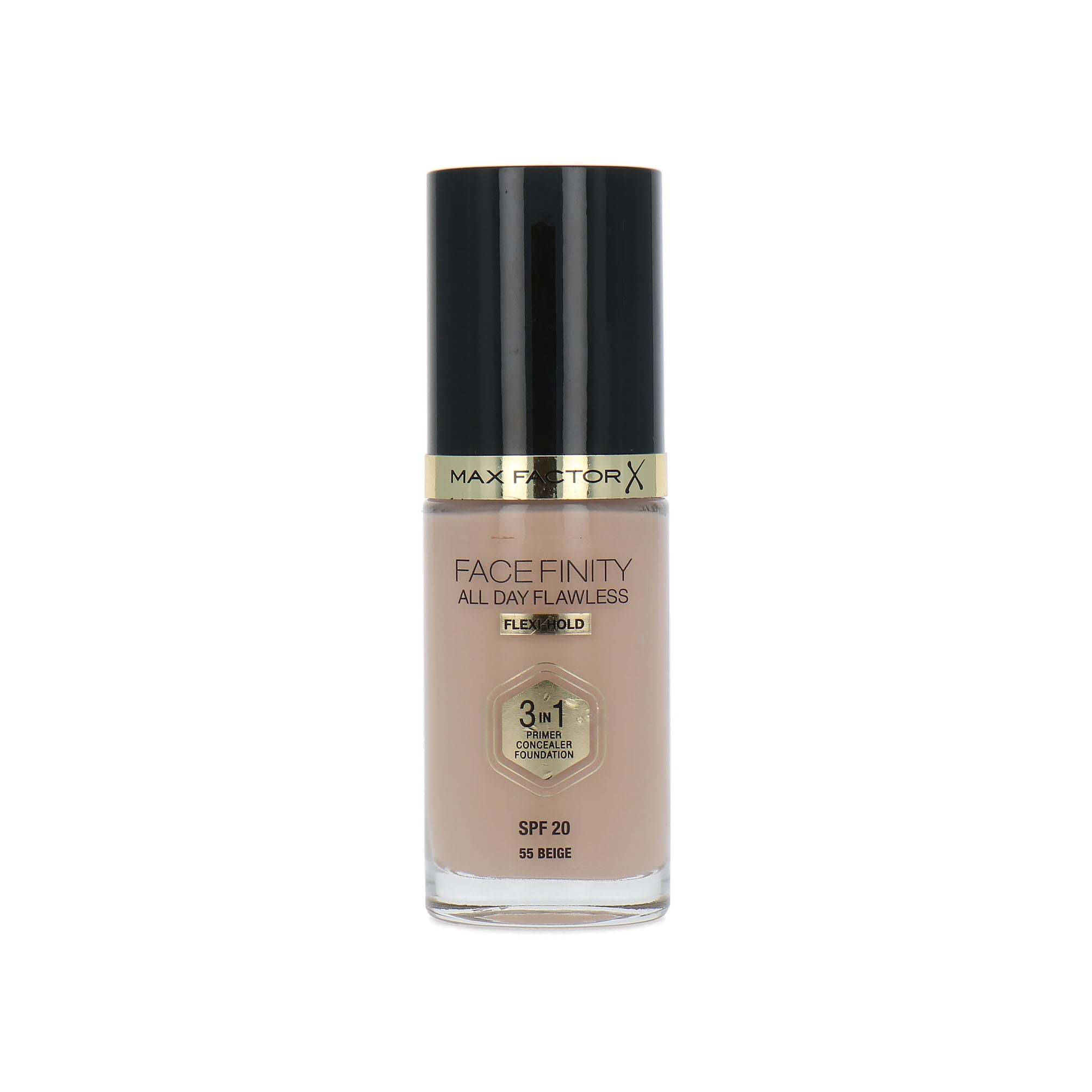 Max Factor Facefinity All Day Flawless 3 in 1 Flexi Hold Foundation - 55 Beige