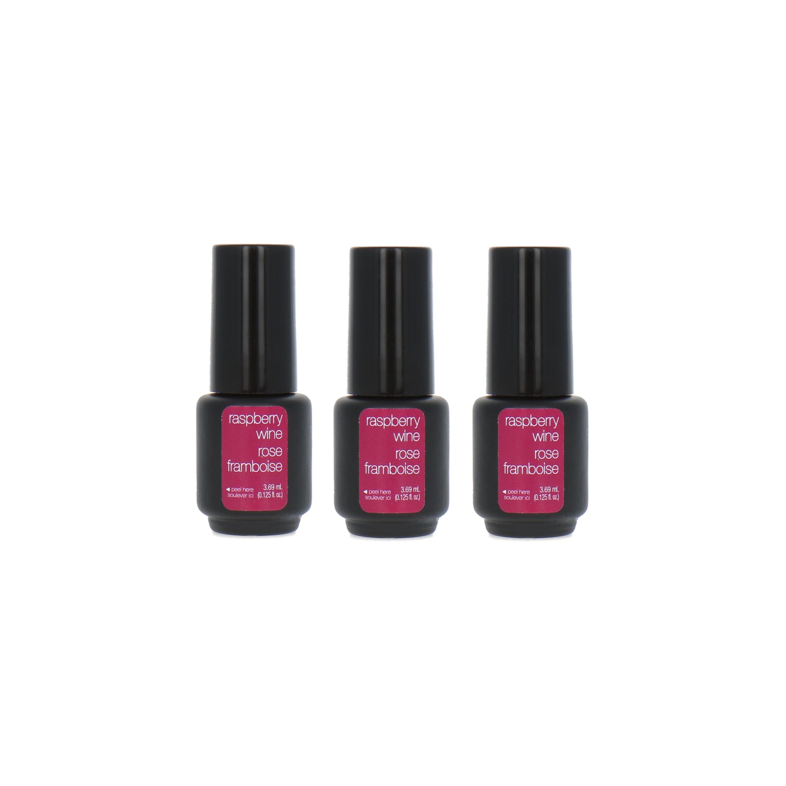Sensationail Gel Color Nagellak - Raspberry Wine 3 x 3.69 ml (zonder doosje)
