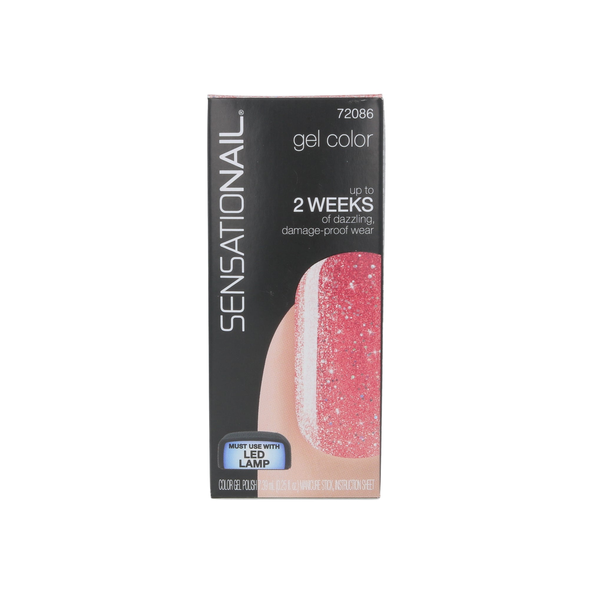 Sensationail Gel Color Nagellak - Rose Gold Glittter