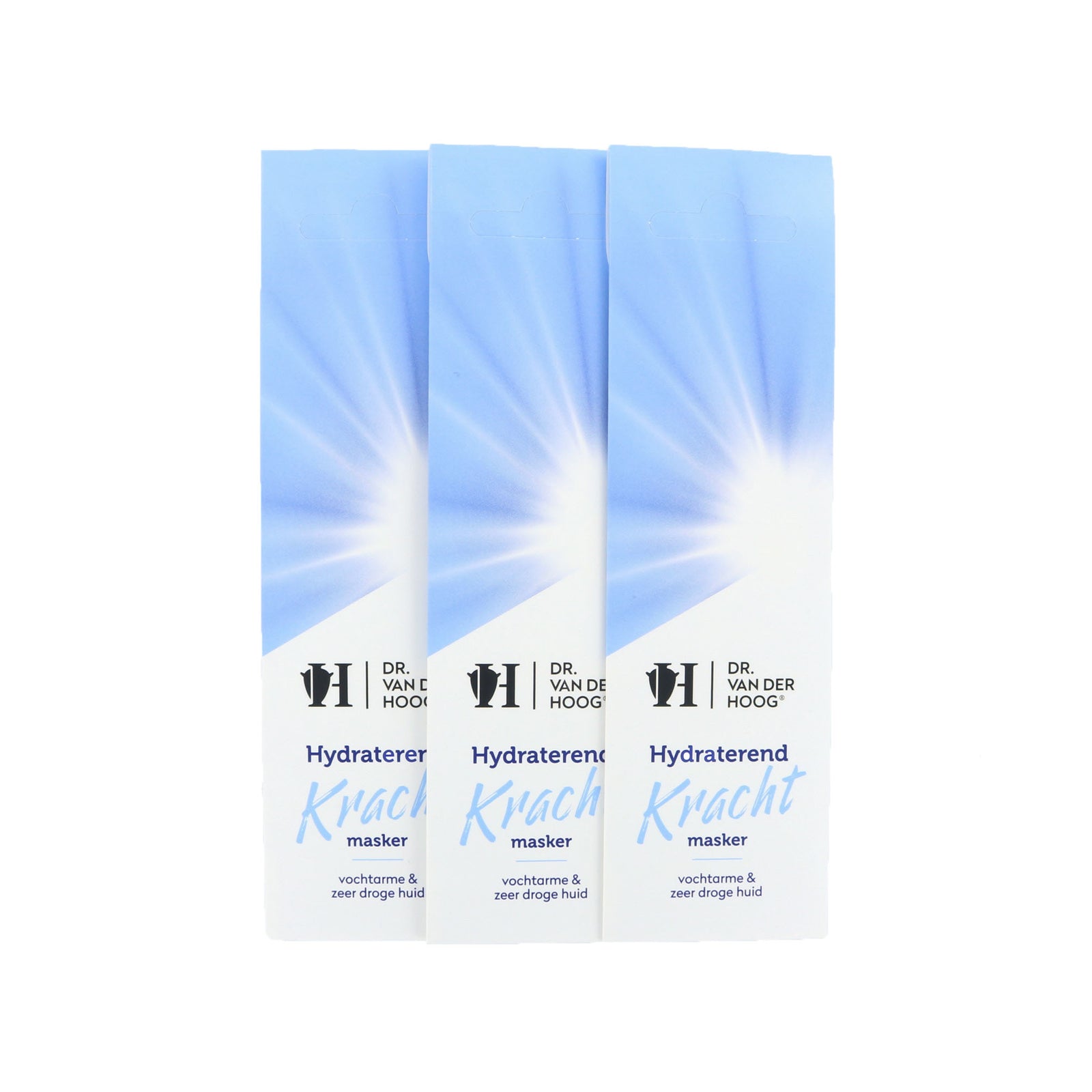 Dr. van der Hoog Hydraterend Kracht Masker - Zeer Droge Huid (3 Stuks)