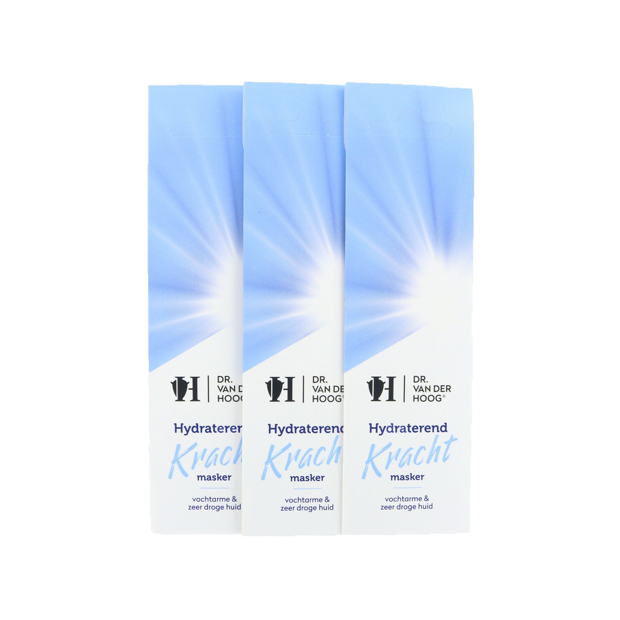 Dr. van der Hoog Hydraterend Kracht Masker - Zeer Droge Huid (3 Stuks)