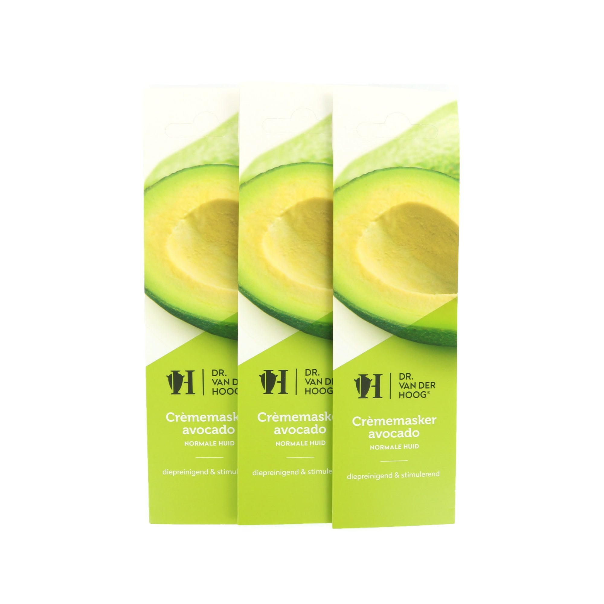 Dr. van der Hoog Crème Masker Avocado Normale Huid (3 Stuks)