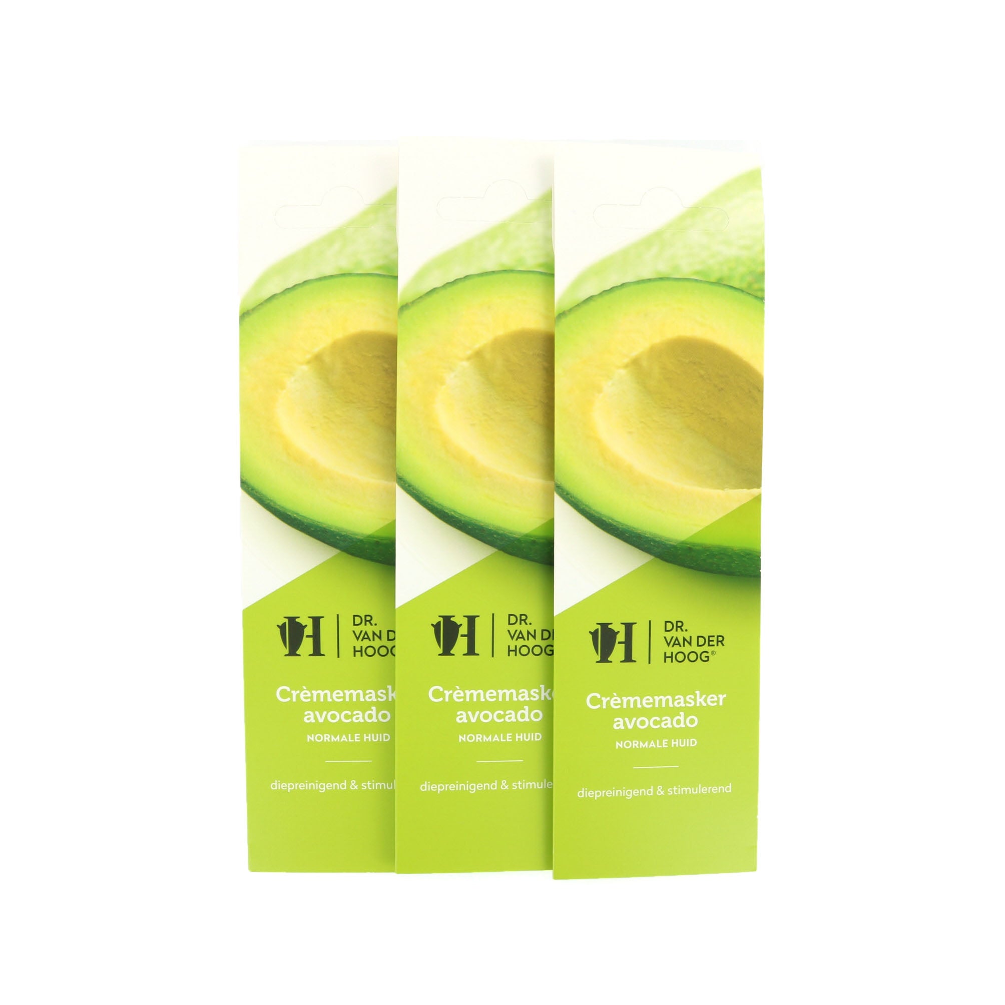 Dr. van der Hoog Crème Masker Avocado Normale Huid (3 Stuks)