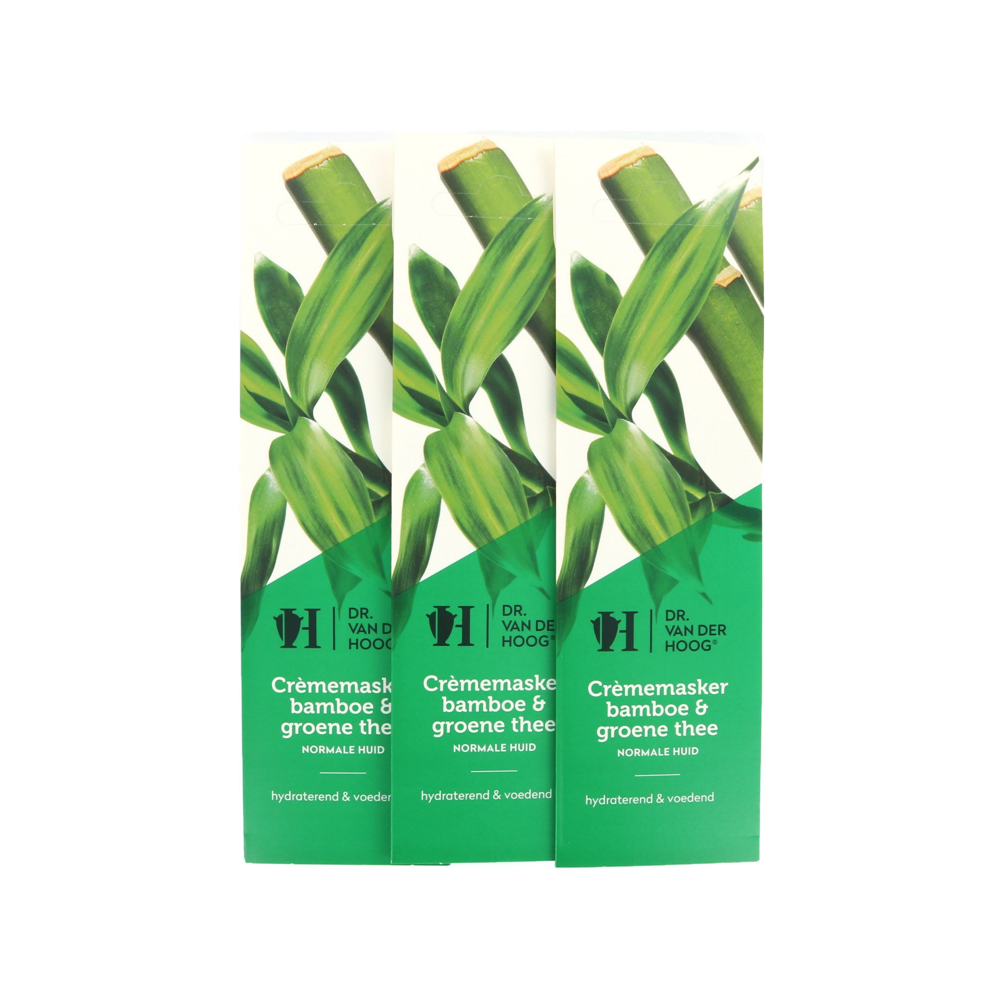 Dr. van der Hoog Crème Masker Bamboe & Groene Thee - Normale Huid (3 Stuks)