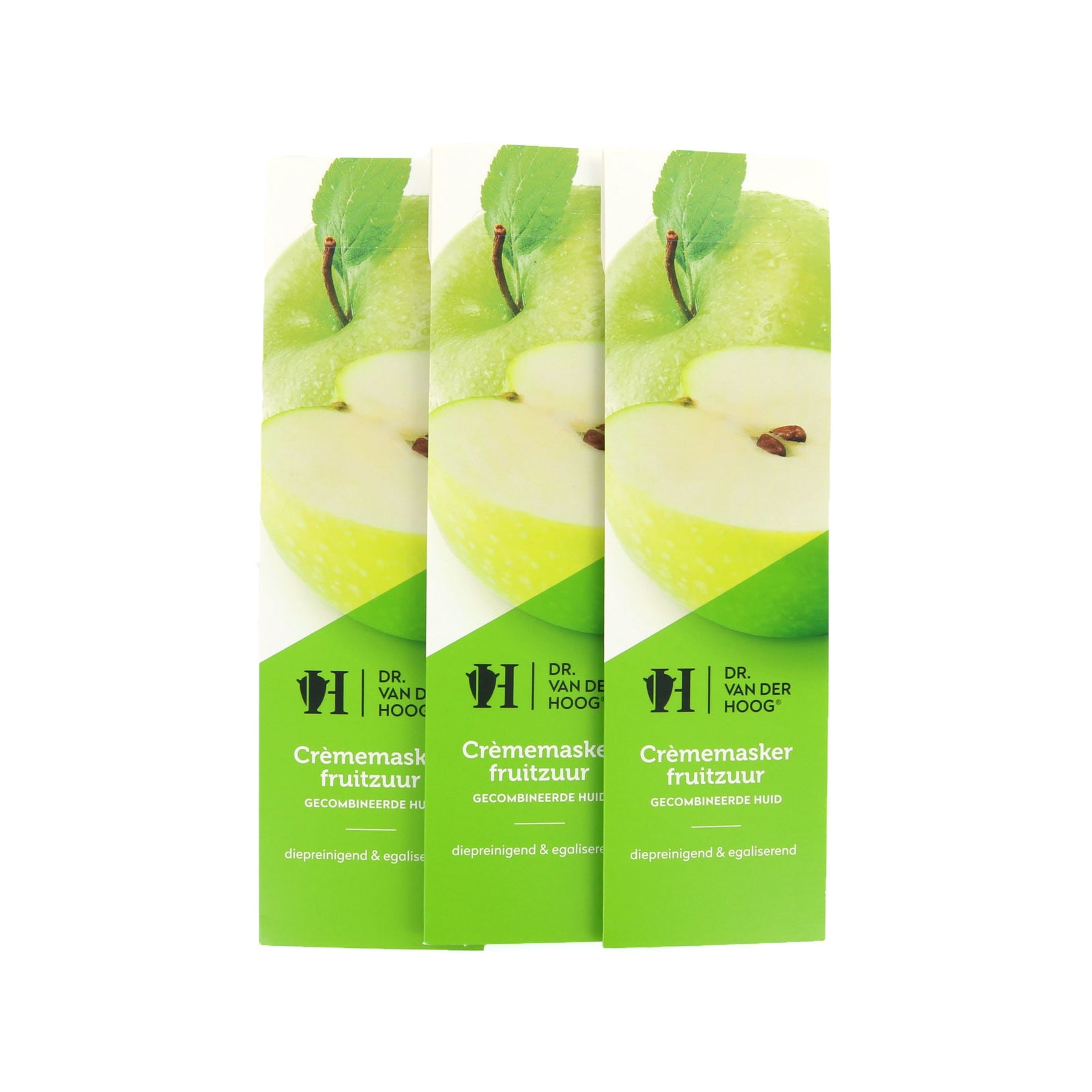 Dr. van der Hoog Crème Masker Fruitzuur - Gecombineerde Huid (3 Stuks)