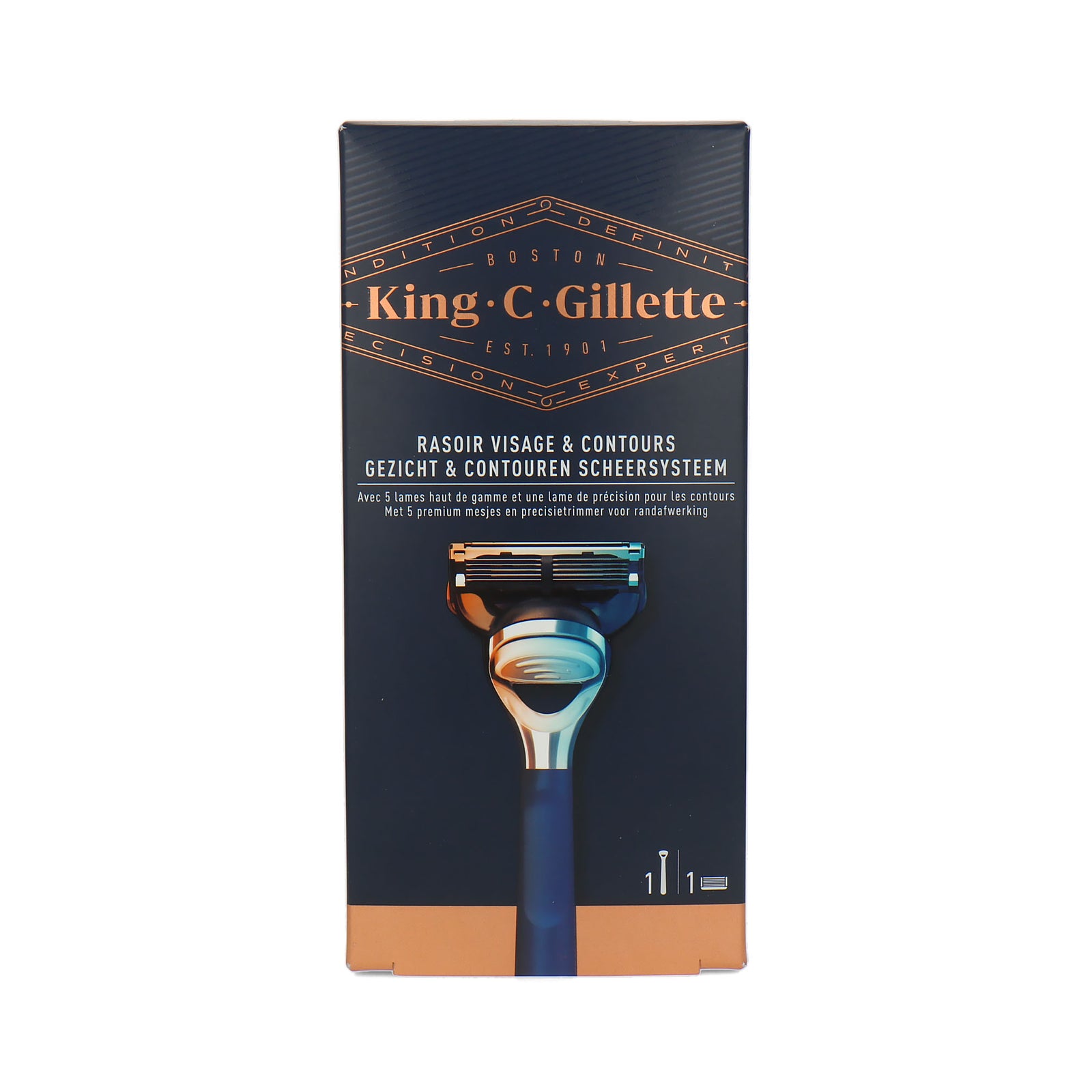 Gillette King C Face & Contour Shaving System