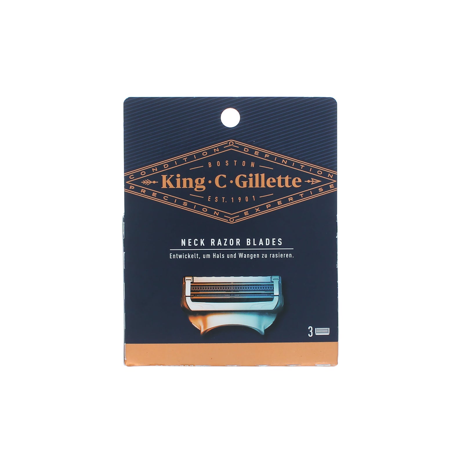 Gillette King C. Neck Razor Blades - 3 pieces