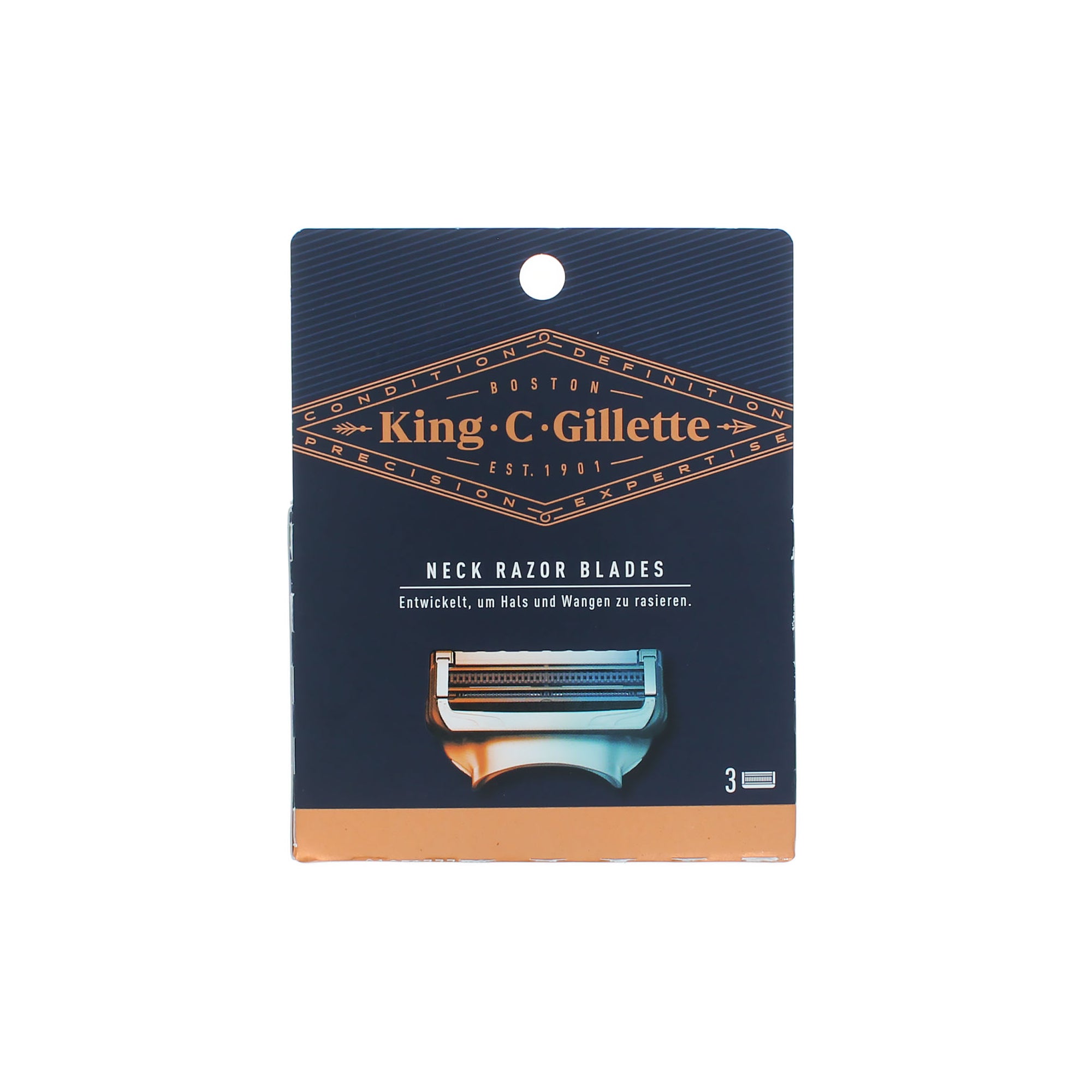 Gillette King C. Neck Razor Blades - 3 pieces