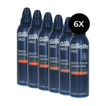 Gillette Pro Shaving Foam - 6 x 240 ml (voor gevoelige huid)