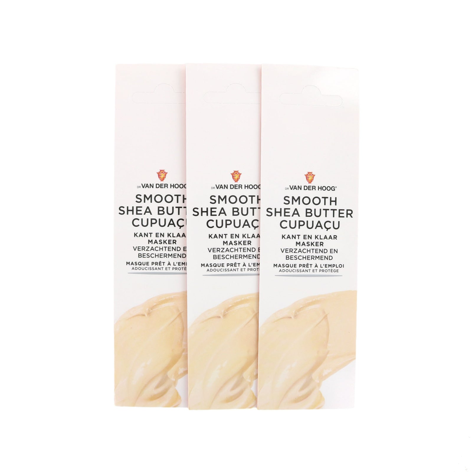Dr. van der Hoog Kant en Klaar Masker Smooth Shea Butter Cupuacu - Droge & Gevoelige Huid (3 Stuks)