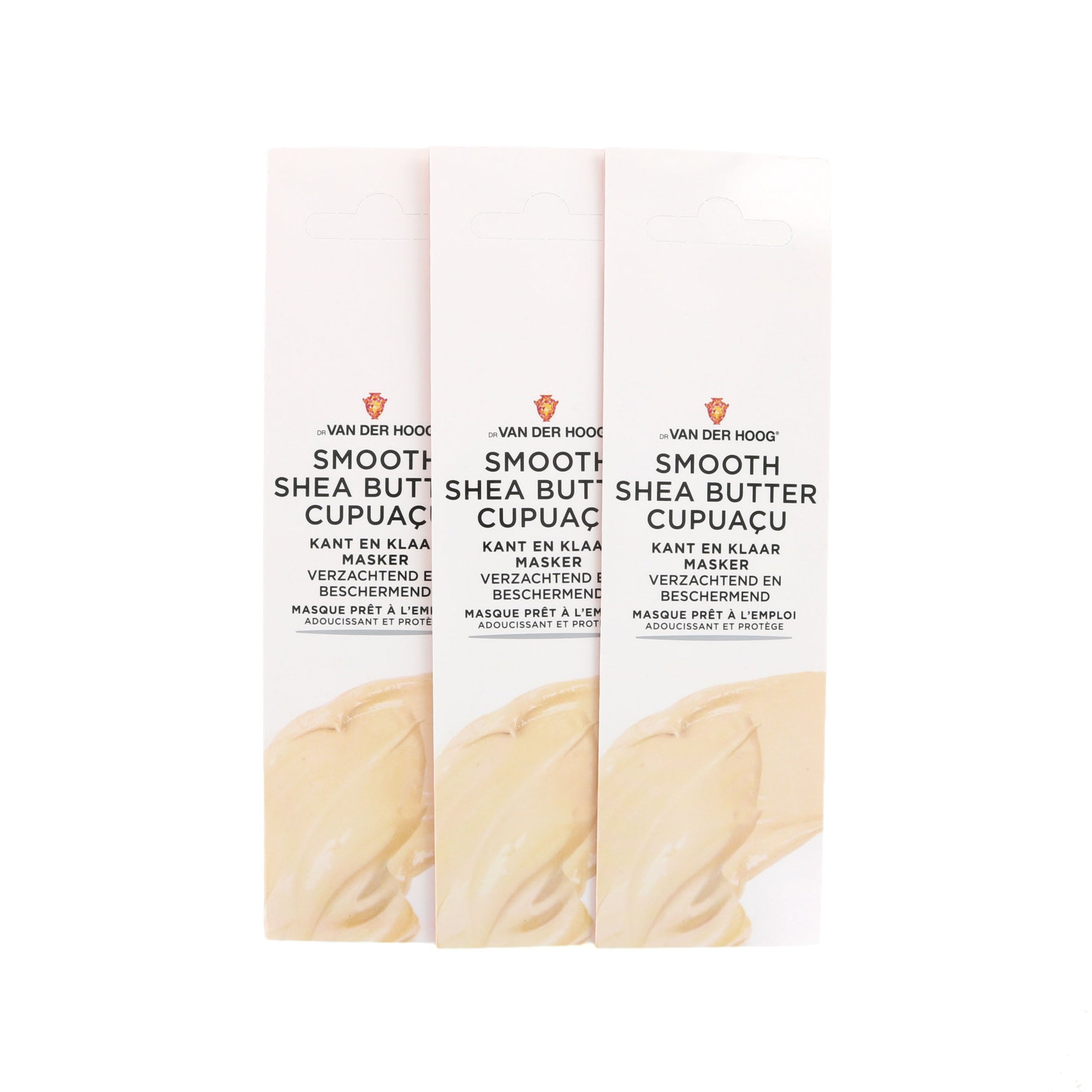 Dr. van der Hoog Kant en Klaar Masker Smooth Shea Butter Cupuacu - Droge & Gevoelige Huid (3 Stuks)
