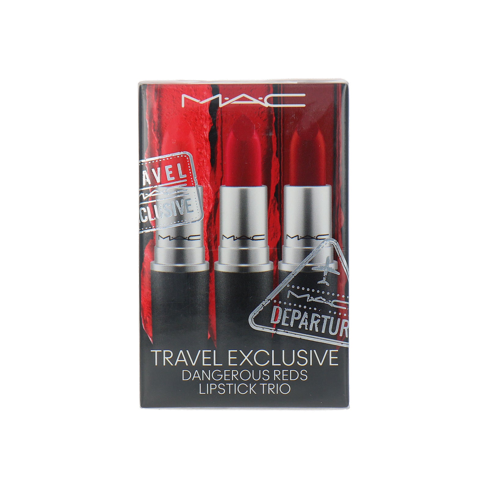 MAC Cosmetics Dangerous Reds Lipstick Trio Travel Set - 607-707-602