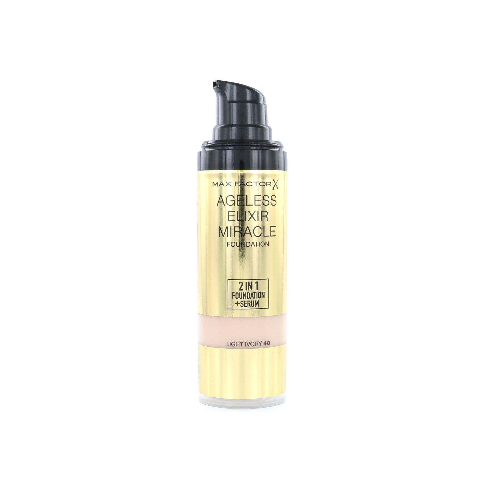 Max Factor Ageless Elixir 2-in-1 Foundation + Serum - 40 Light Ivory