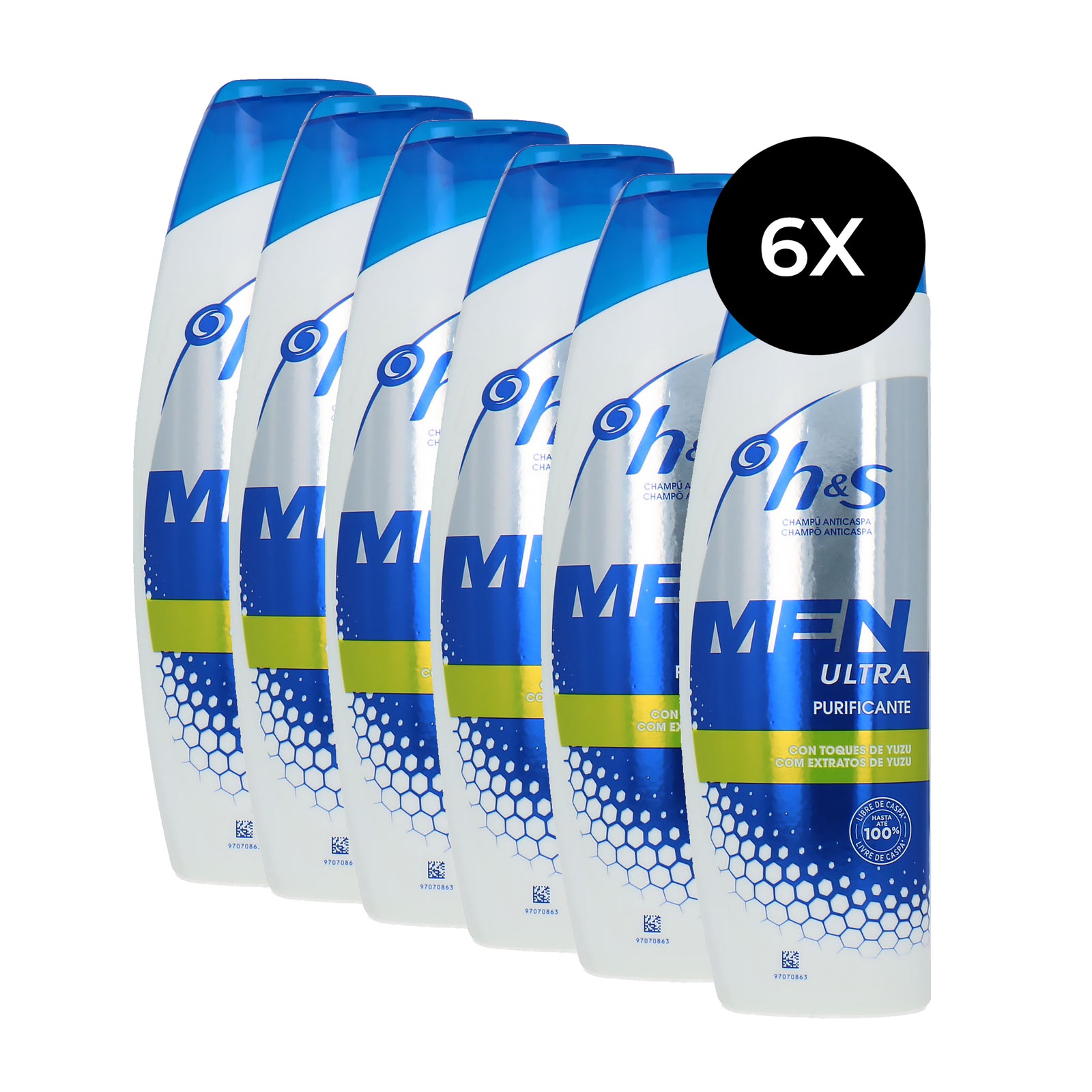 Head & Shoulders Men Ultra Purifying Shampoo - 6 x 225 ml
