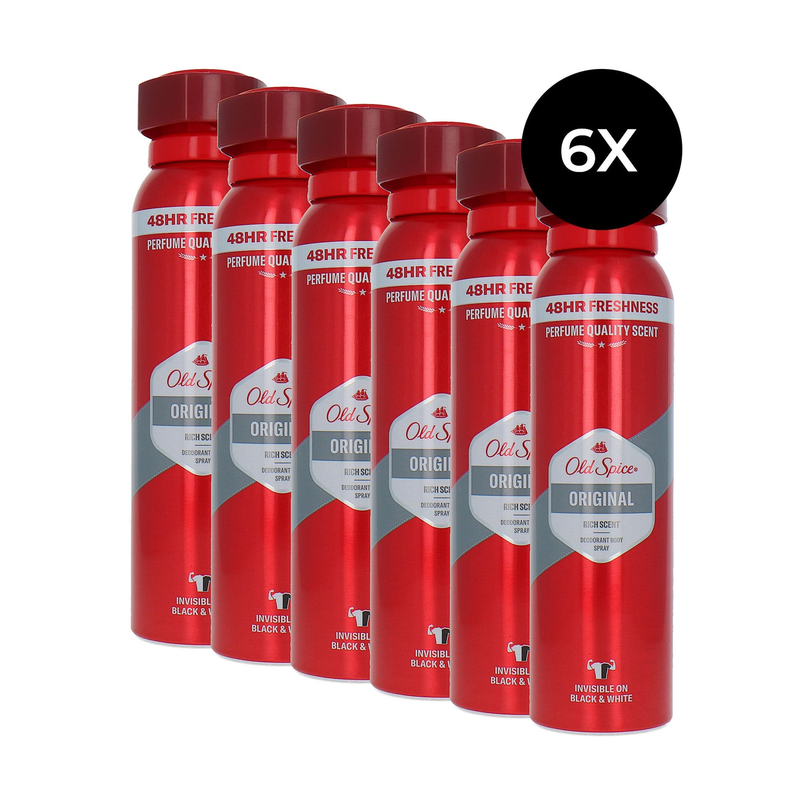 Old Spice Deodorant-Body Spray Original - 6 x 150 ml