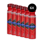 Old Spice Deodorant-Body Spray Captain - 6 x 150 ml