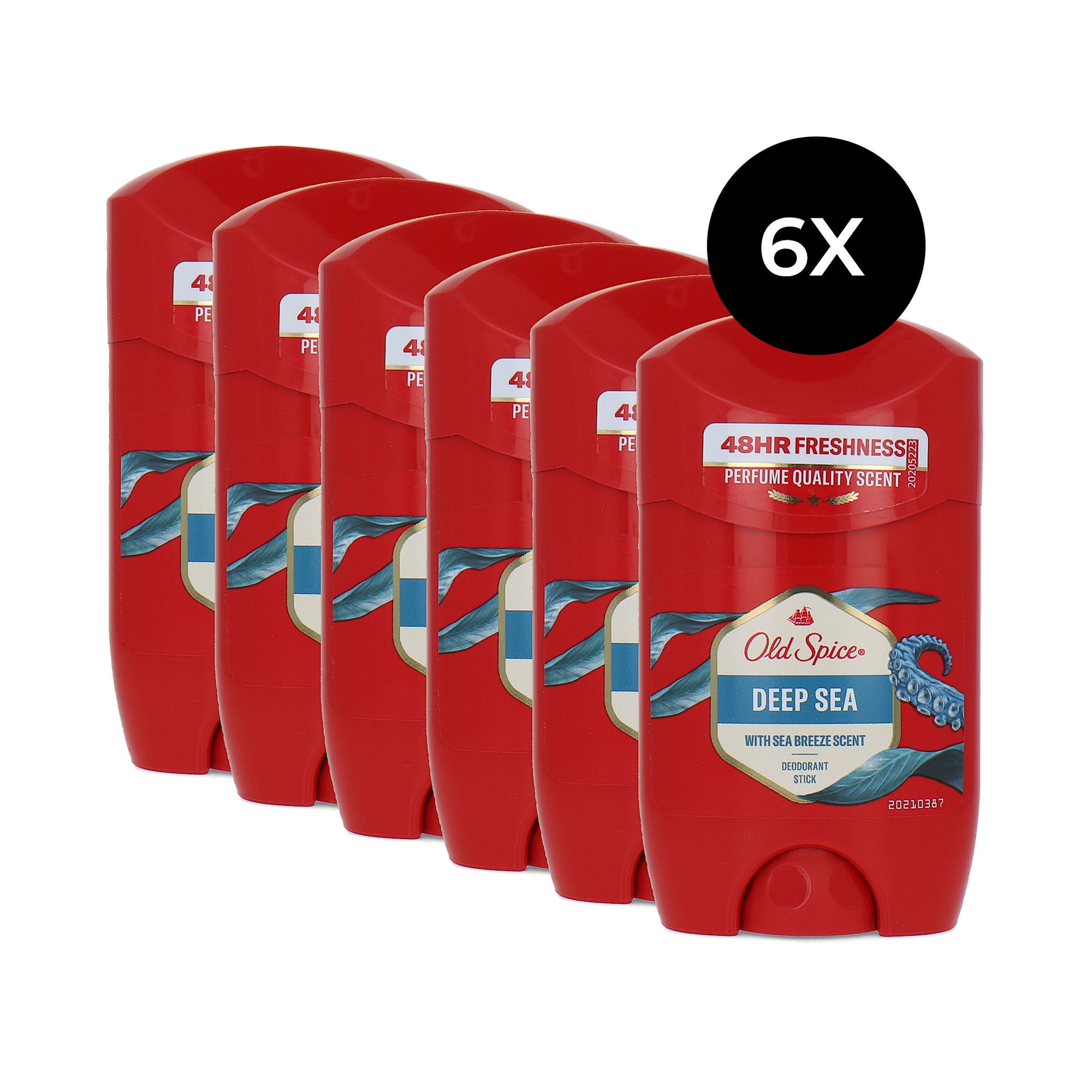 Old Spice Deodorant Stick Deep Sea - 6 x 50 ml