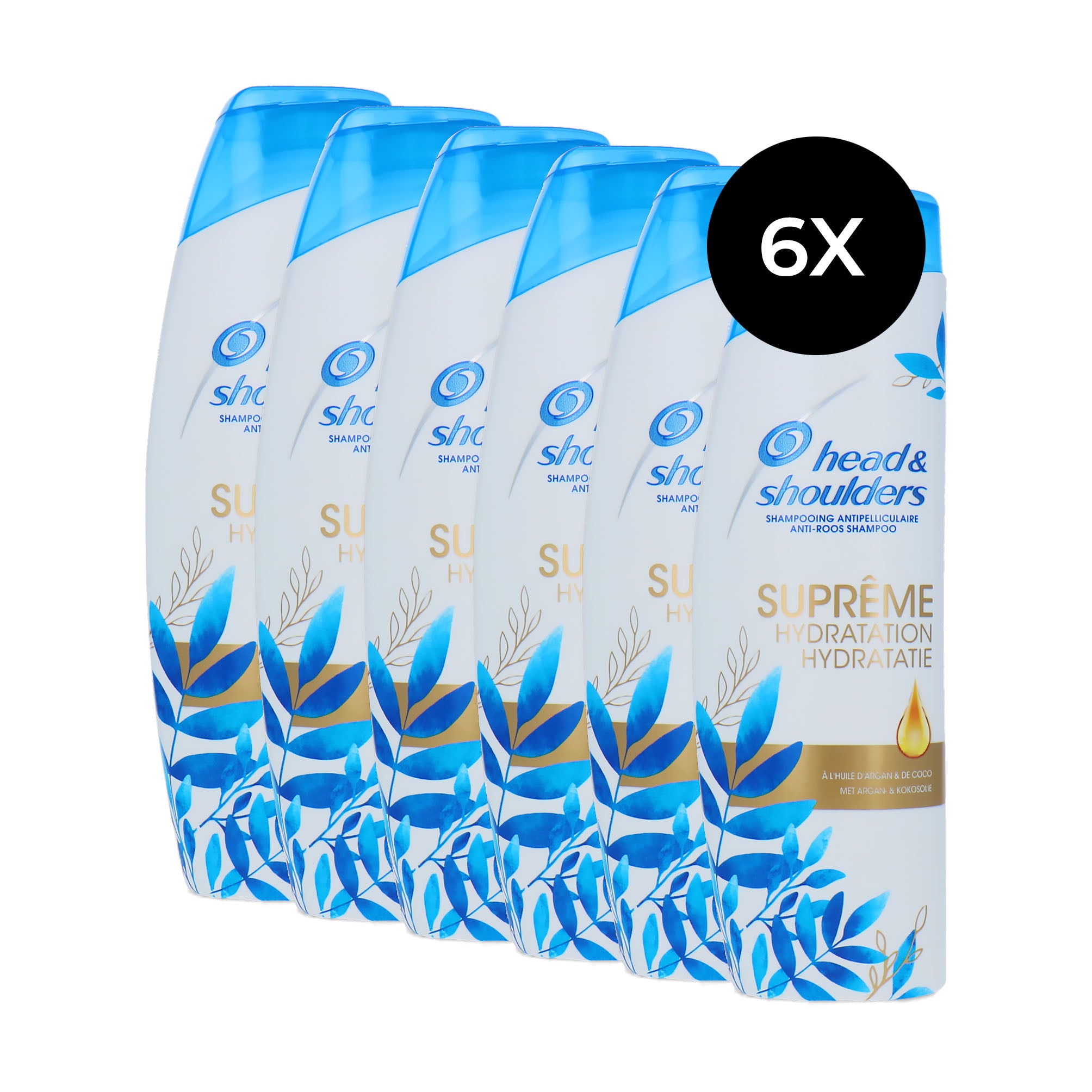 Head & Shoulders Suprême Hydrating Shampoo - 6 x 250 ml