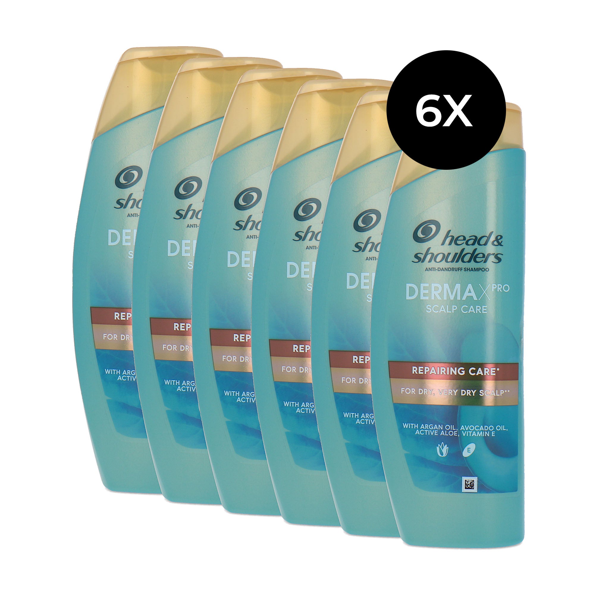Head & Shoulders DermaXPro Scalp Care Repairing Care Shampoo - 6 x 250 ml