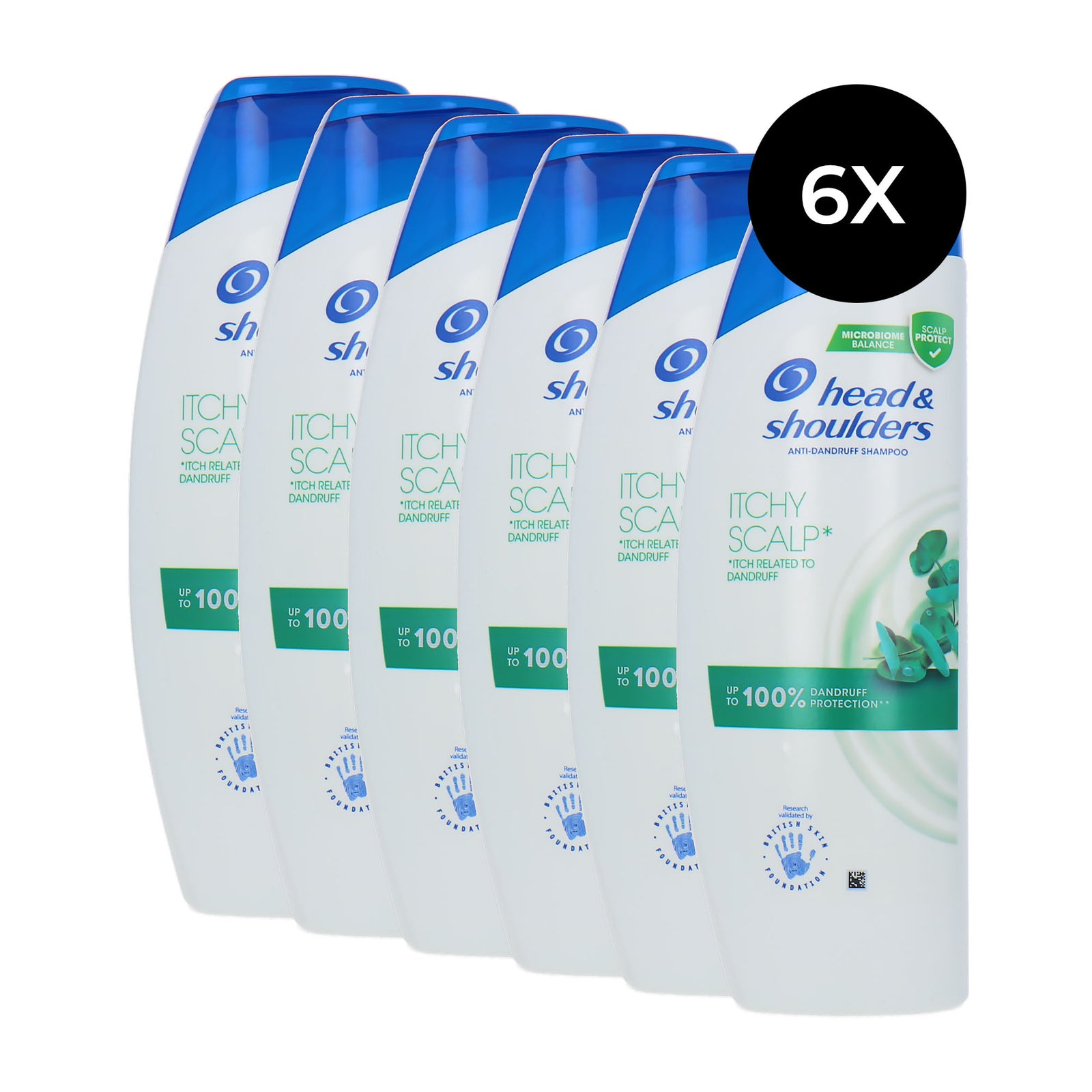 Head & Shoulders Itchy Scalp Anti-Dandruff Shampoo - 6 x 400 ml