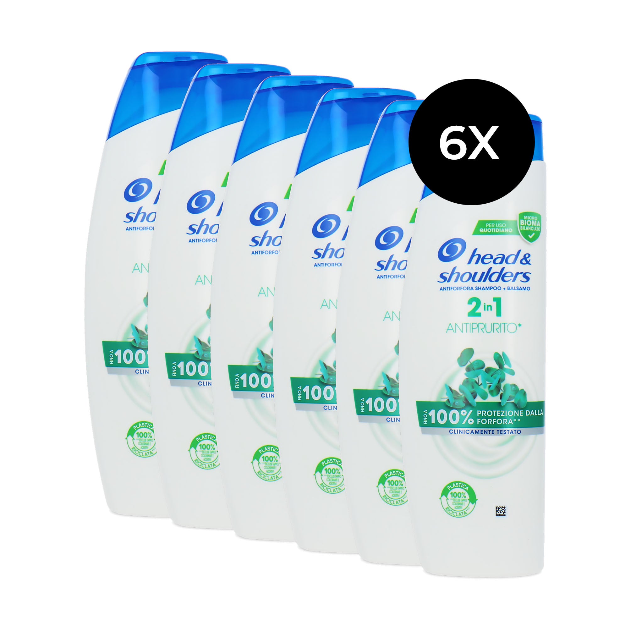 Head & Shoulders 2in1 Shampoo & Conditioner Anti-Itch - 6 x 225 ml