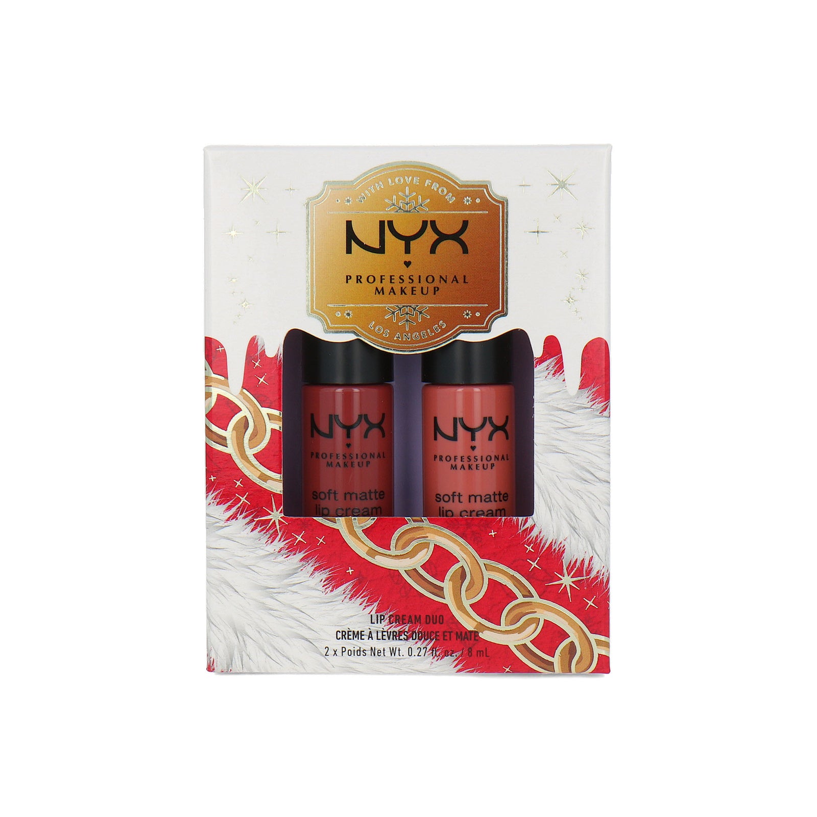 NYX Lip Cream Duo Rome - Cannes - 2 x 8 ml