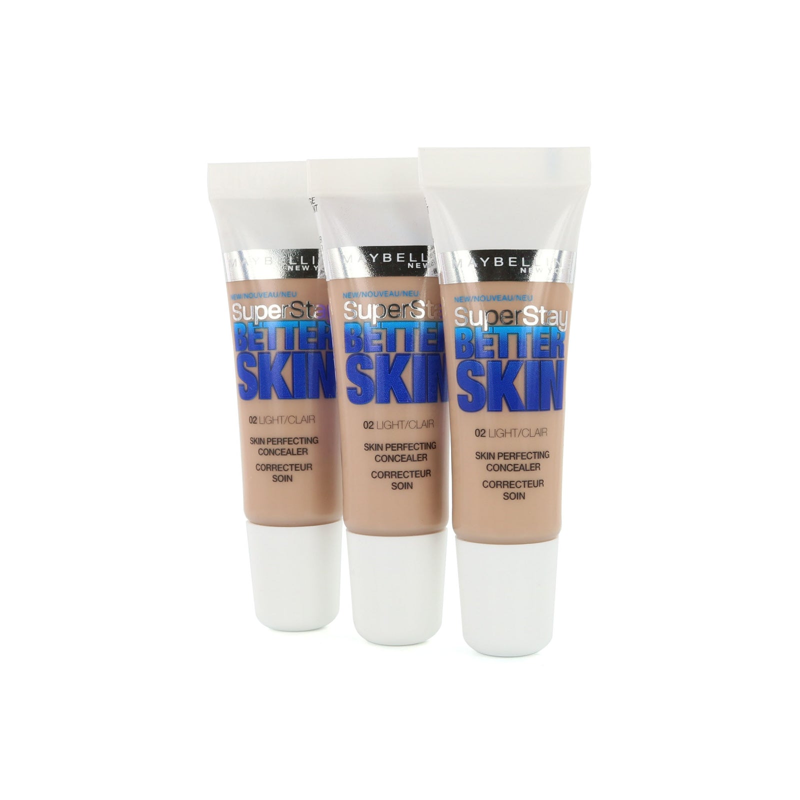 Maybelline SuperStay Better Skin Concealer - 02 Light (3 Stuks)