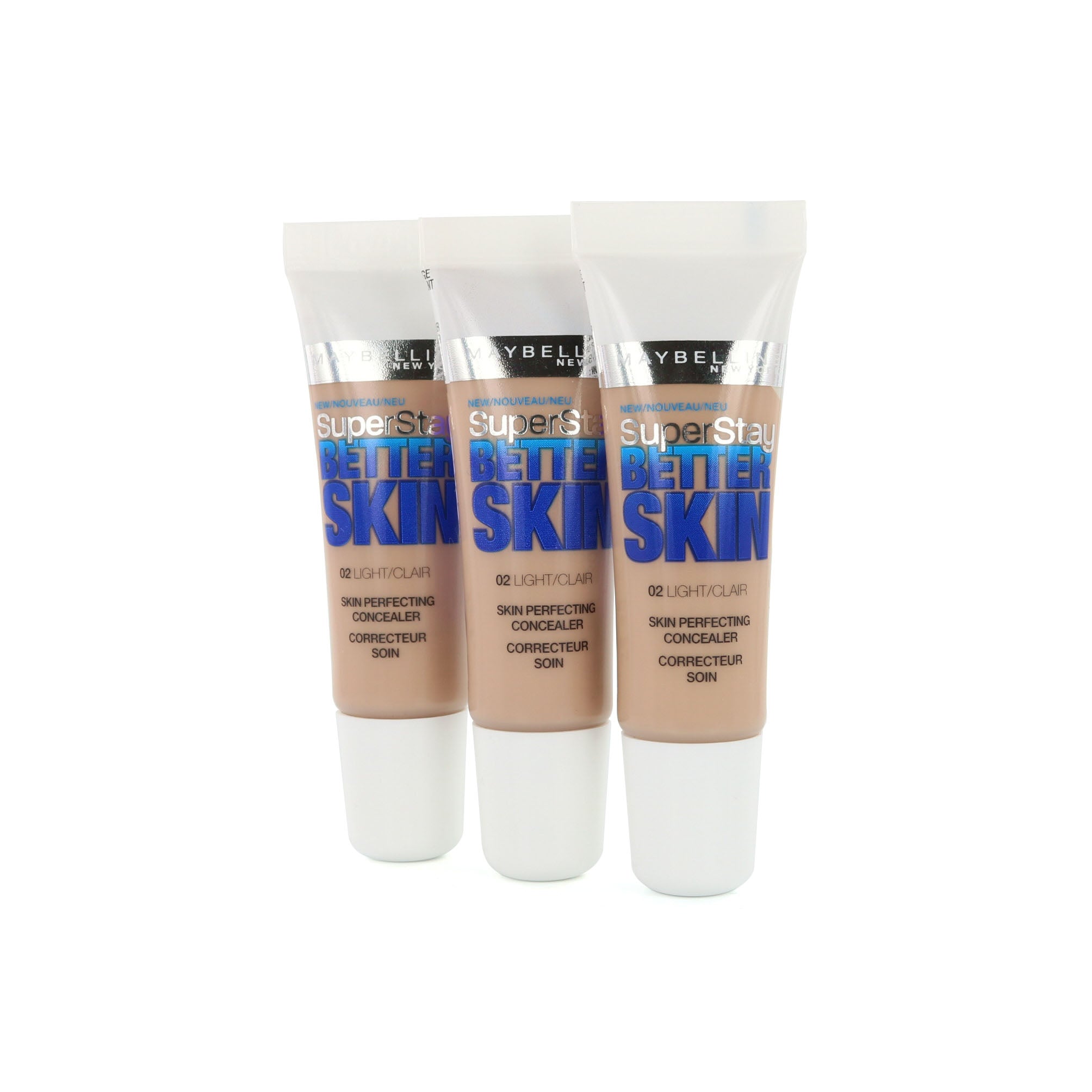 Maybelline SuperStay Better Skin Concealer - 02 Light (3 Stuks)