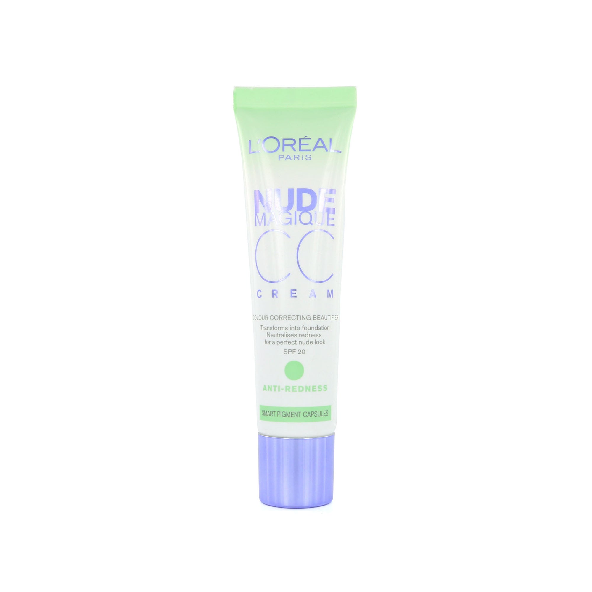 L'Oréal Nude Magique CC Cream - Anti-Redness (paarse dop)