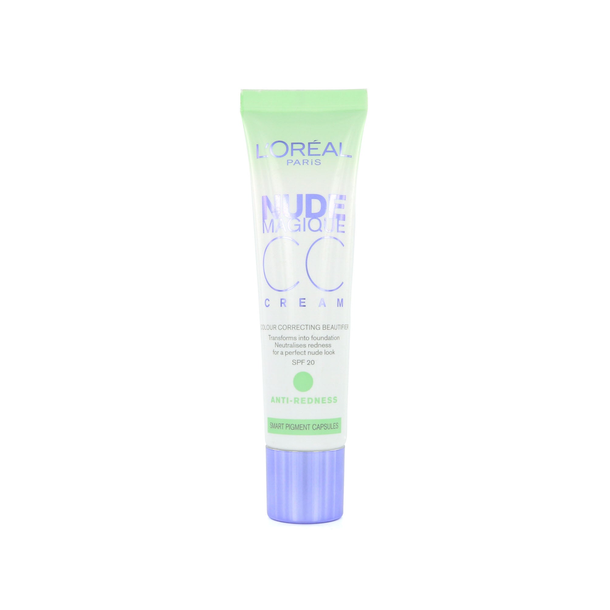 L'Oréal Nude Magique CC Cream - Anti-Redness (paarse dop)