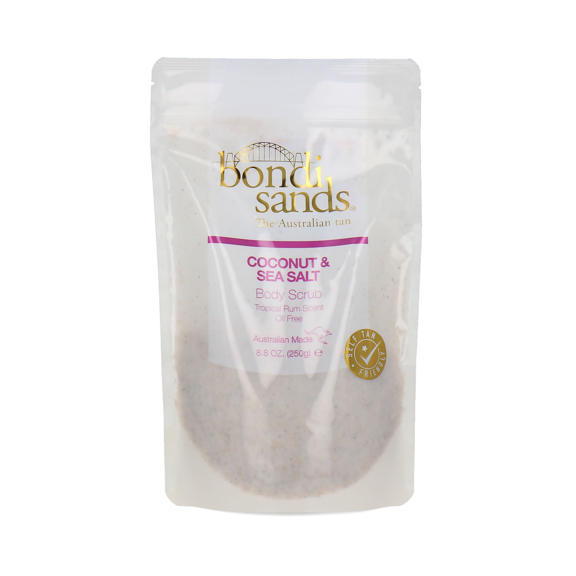 Bondi Sands Coconut & Sea Salt Body Scrub 250 g - Tropical Rum Scent