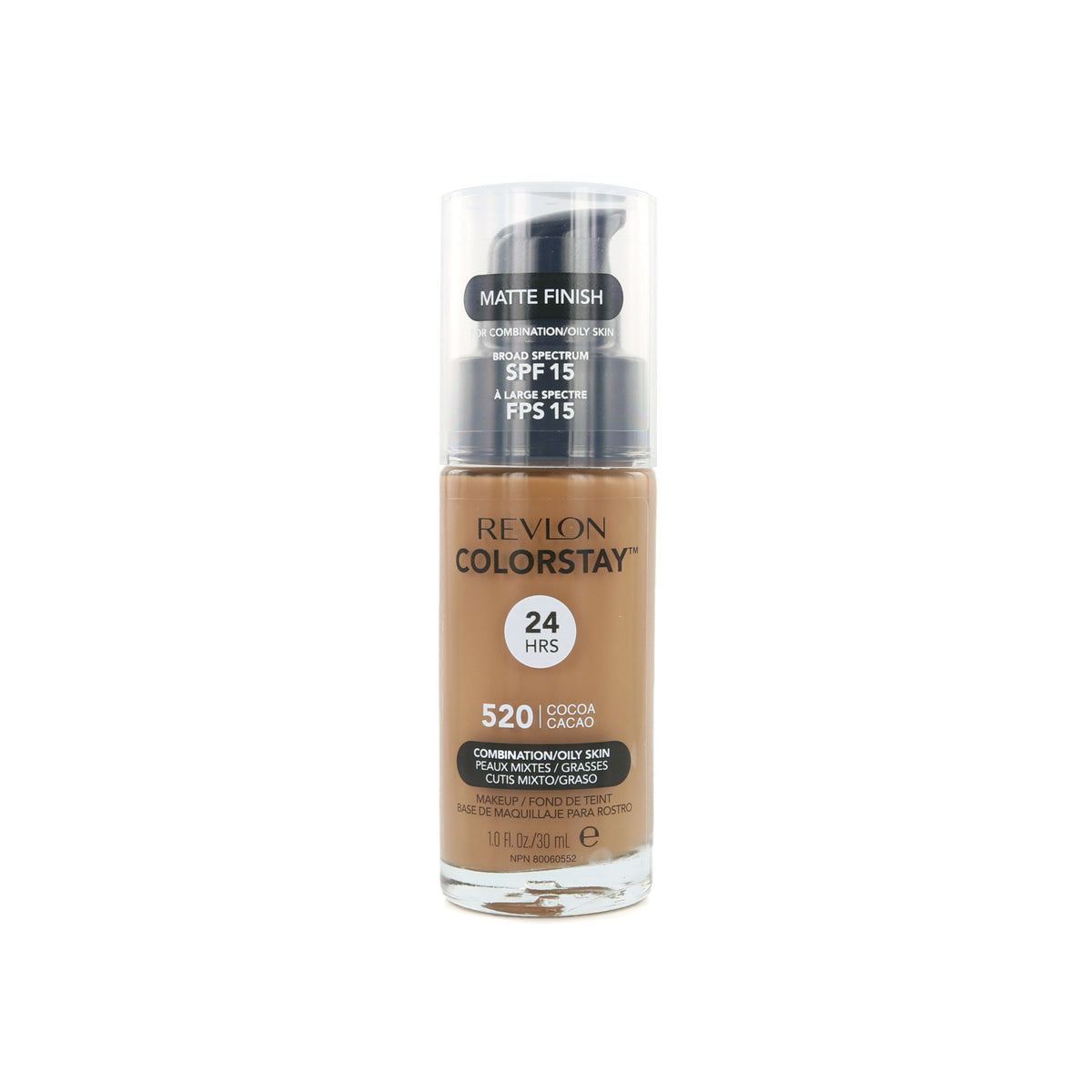 Revlon Colorstay Matte Finish Foundation - 520 Cocoa (Combination/Oily Skin)