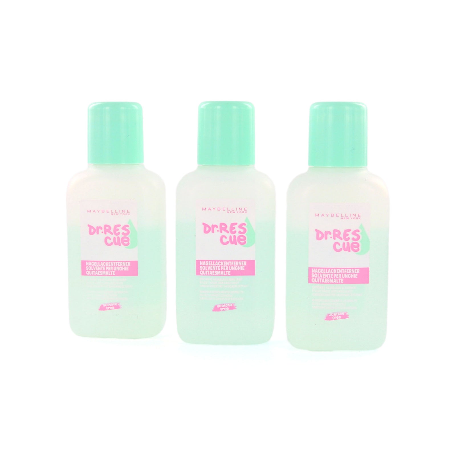 Maybelline Dr. Rescue Nagellak Remover - 3 x 25 ml